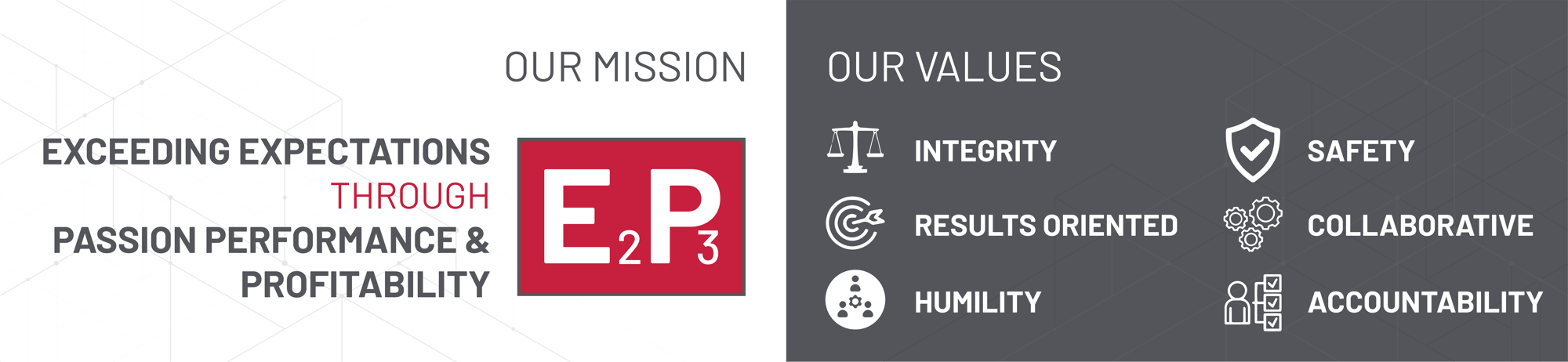 SRP Web Banner Mission_Values 2024